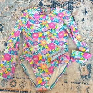 Cat & Jack Vibrant Pink and Blue Long-Sleeve One Piece